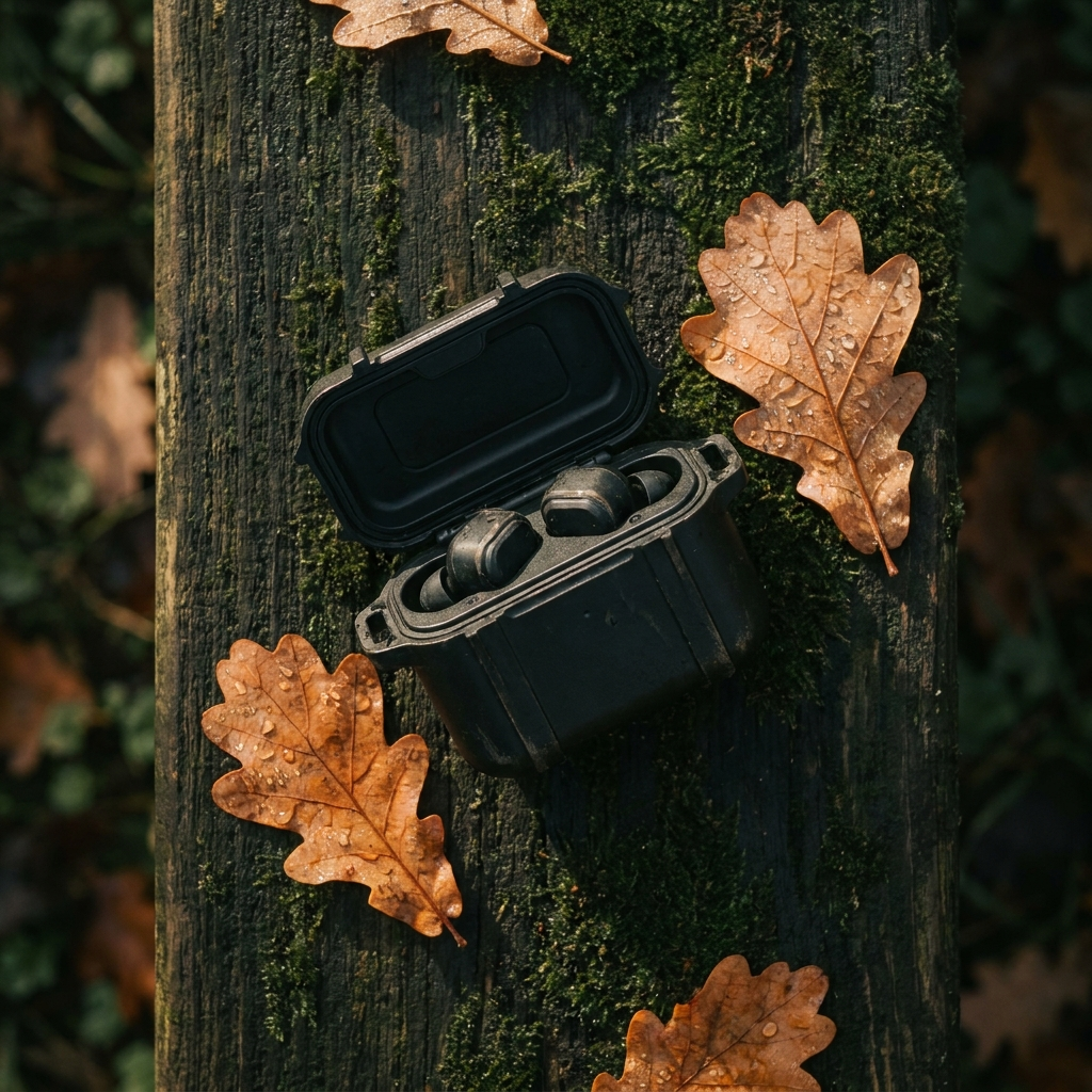 Coffret AFFÛT en forêt — ambiance automne